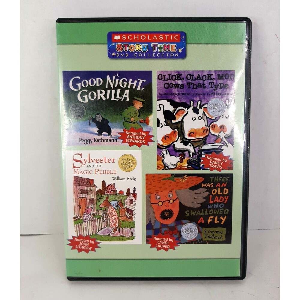 Scholastic Story Time Collection 4 Stories Read-Along Movie Set Subtitles Kids